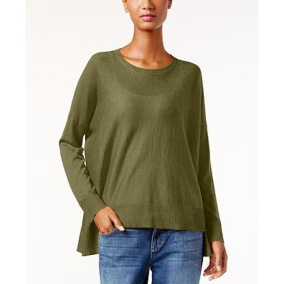 Eileen Fisher Sweaters - Eileen Fisher alpaca tencel hi-low boxy sweater